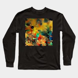 Abstract painting in vivid colors Long Sleeve T-Shirt